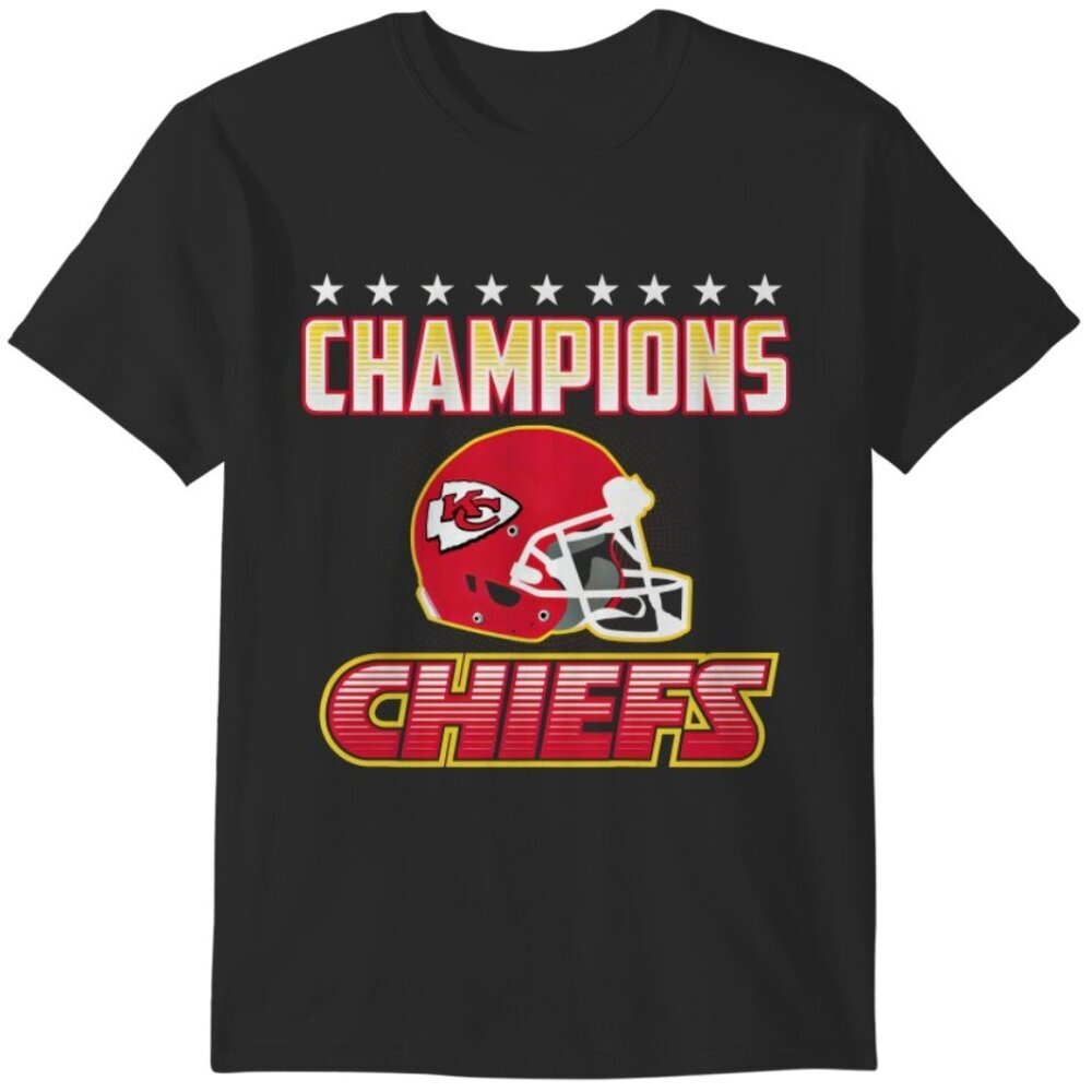 Kansas City Chiefs Champion Fan Graphic T-Shirt NFL Football Team Merch Tee 159